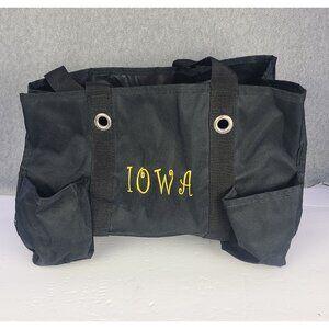 Thirty-One 31 Gifts Organizing Utility Tote Black IOWA Shoulder Bag